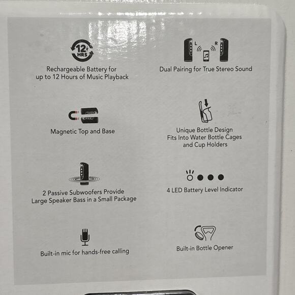 Scosche Boombottle MM Waterproof Wireless Speaker Bluetooth NEW - Picture 4 of 9